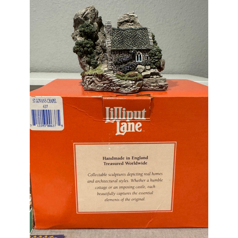 Lilliput Lane St. Govans Chapel Sculpture with deed